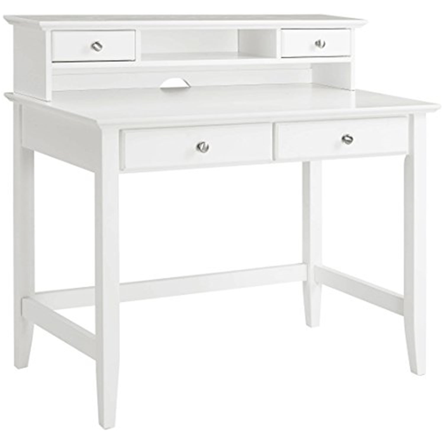 Campbell writing desk hutch store in white finish