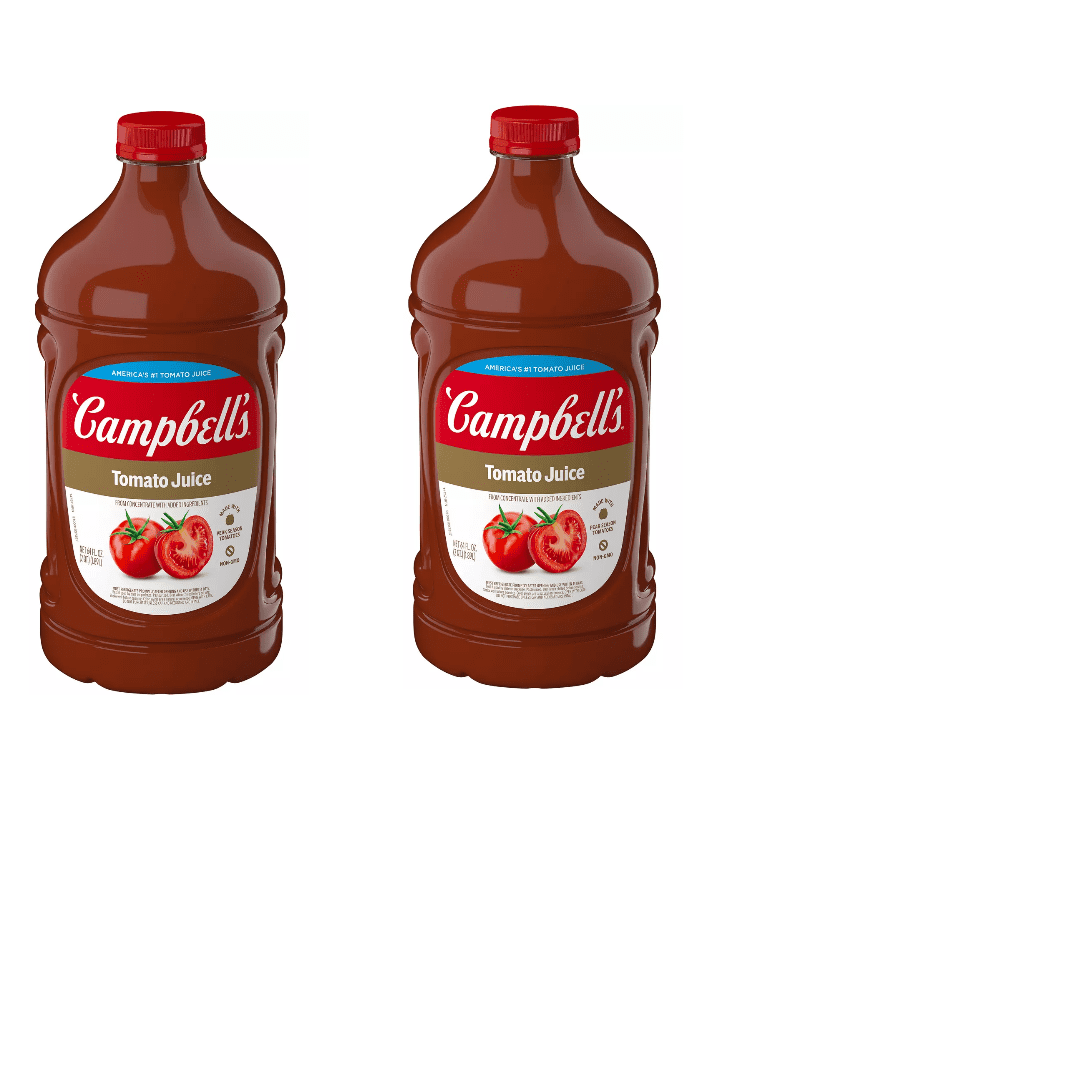 Campbell's 100% Tomato Juice, 64 fl oz-pack of 2