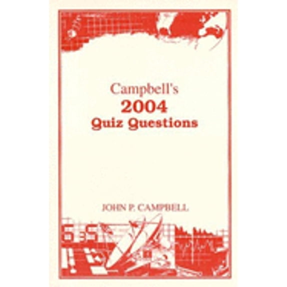 Pre-Owned Campbell's 2004 Quiz Questions (Paperback) 0944322131 9780944322130