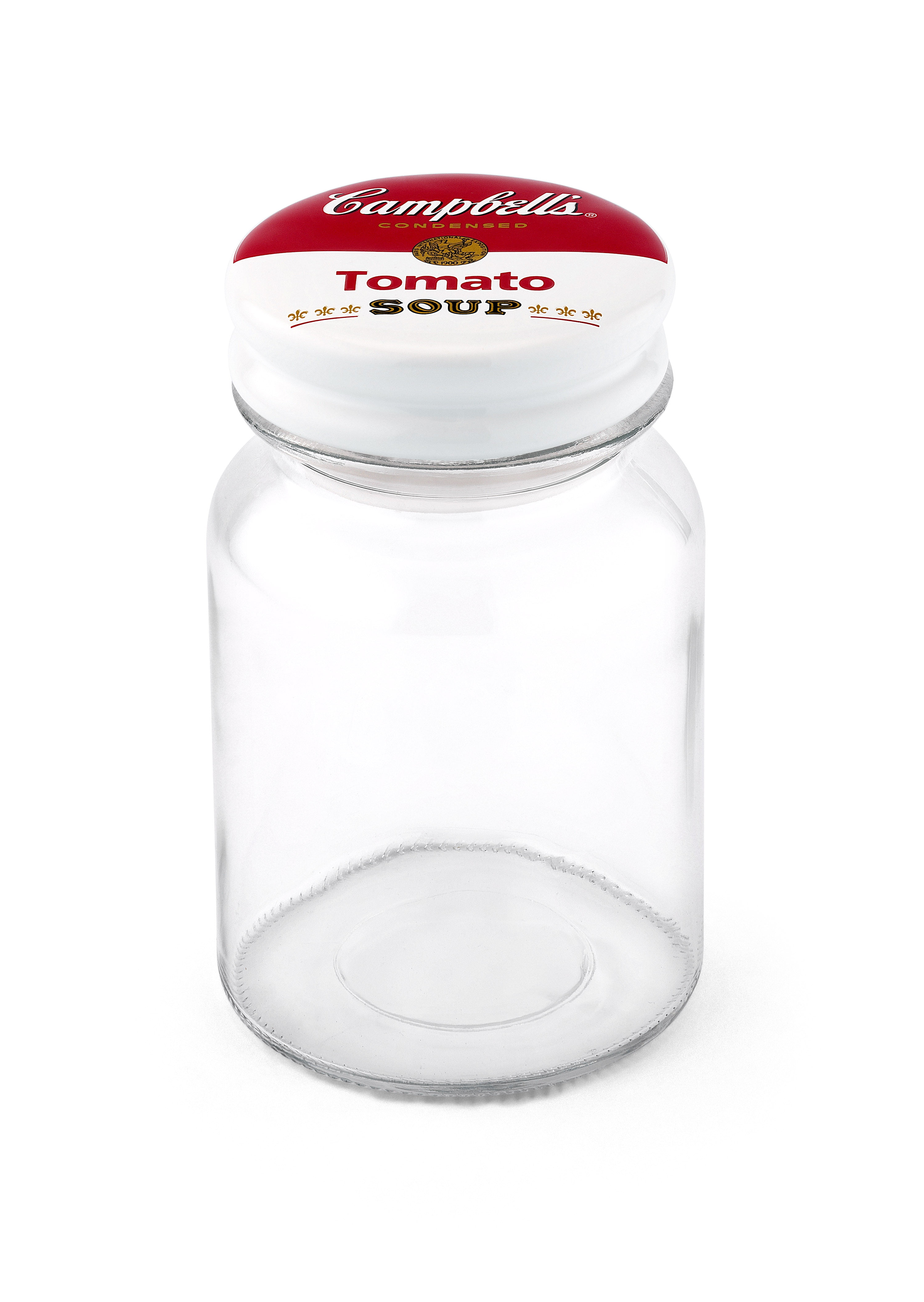 Campbell's 28oz Glass Canister with Decorated Ceramic Lid Wmt-l271b