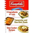 thumbnail image 1 of Pre-Owned Campbell's 3 Books in 1: 4 Ingredients or Less/Casseroles and One-Dish Meals/Slow Cooker Recipes (Hardcover) by Campbell's (Creator), 1 of 1