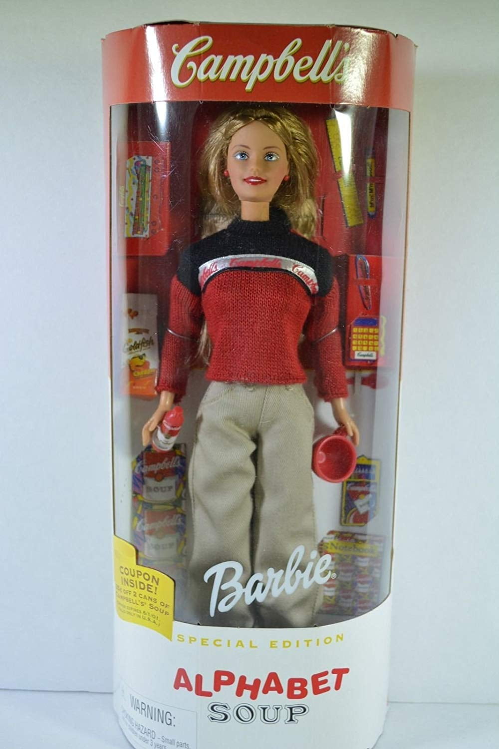 Campbell's Alphabet Soup Barbie Doll Special Edition 1999 Mattel 26845