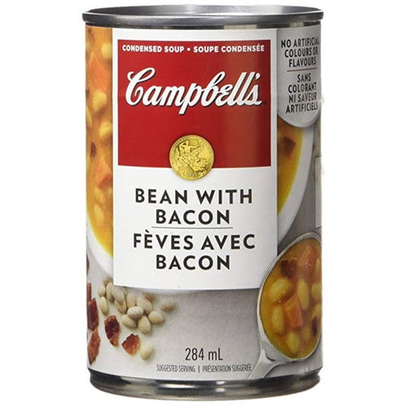 Campbell's Bean and Bacon Soup, 284ml/9.6 oz.