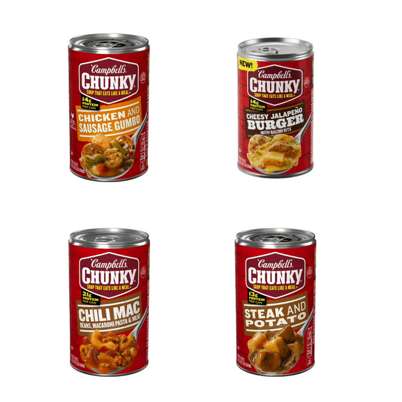 Campbells Chunky 8-Pack Soup Bonanza A Hearty Collection for the Whole Family