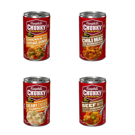 Campbells Chunky 8-Pack Wholesome, Hearty Soups for the Whole Family