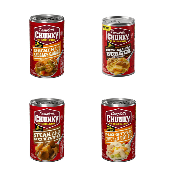 Campbells Chunky 8-Soup Adventure Bold Flavors for Bold Appetites
