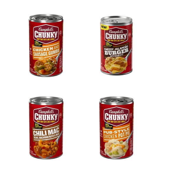 Campbells Chunky 8-Soup Comfort Feast Hearty Meals for Every Appetite