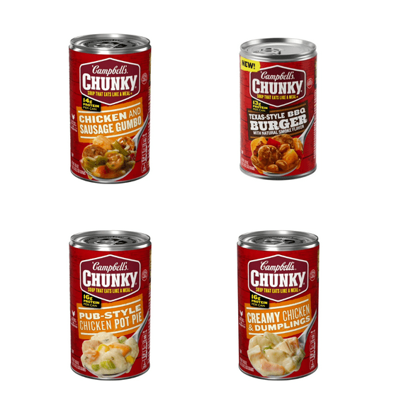 Campbell’s Chunky 8-Soup Feast – Flavorful, Filling Soups for Any Meal