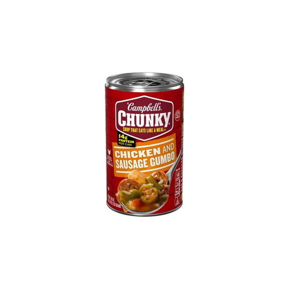 Campbell's Chunky Chicken & Sausage Gumbo, 18.8 oz Can (Pack of 6)