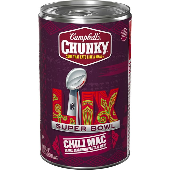 Campbells Chunky Chili Mac Soup, 18.8 oz Can
