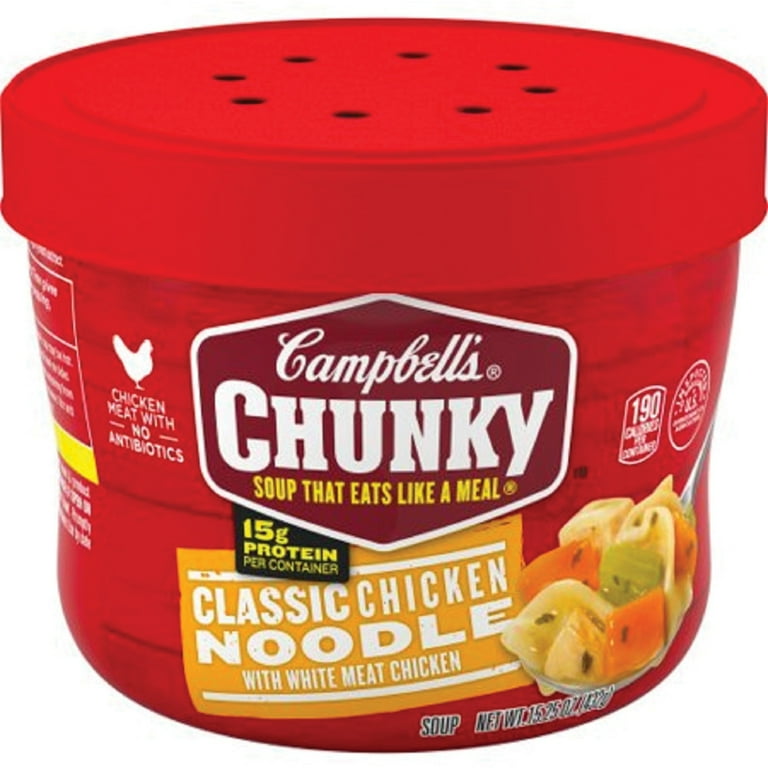 Campbell's Chunky Classic Chicken Noodle Soup - 15.25 fl oz - 8 / Carton Campbell's Chunky Classic Chicken Noodle Soup - 15.25 fl oz - 8 / Carton