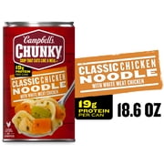 Campbell's Chunky Classic Chicken Noodle Soup, 18.6 oz Can