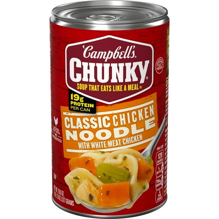 Campbell's Chunky Classic Chicken Noodle Soup, 18.6 oz Can