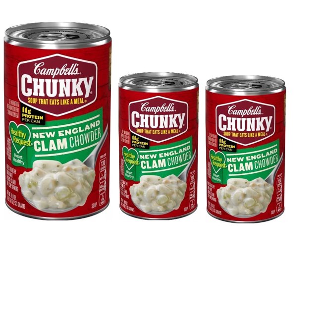Campbell's Chunky Healthy Request New England Clam Chowder Soup 18