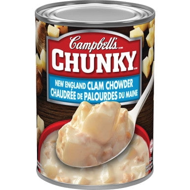 Campbell's Chunky New England Clam Chowder Soup, 540ml/18.3 oz. Can