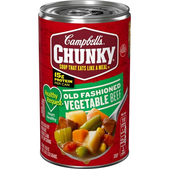 Campbell's Chunky Old Fashioned Vegetable Beef Soup - 18.8oz - Pack of 2