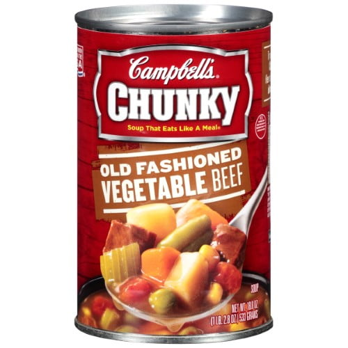 Campbell's Chunky Soup Old Fashioned Vegetable Beef Soup 18.8 oz (Pack of 6)