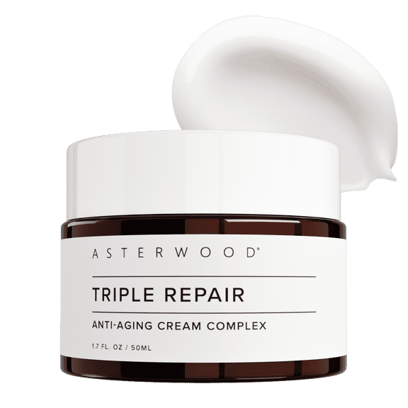 Asterwood Matrixyl 3000, Argireline Peptide, Vitamin C Cream - Triple Repair - with Hyaluronic Acid - Anti-Aging, Wrinkle Reducing, Hydrating - Fragrance-Free - 1.7 Fl Oz