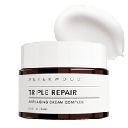 Asterwood Matrixyl 3000, Argireline Peptide, Vitamin C Cream - Triple Repair - with Hyaluronic Acid - Anti-Aging, Wrinkle Reducing, Hydrating - Fragrance-Free - 1.7 Fl Oz