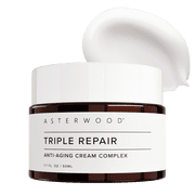 Asterwood Matrixyl 3000, Argireline Peptide, Vitamin C Cream - Triple Repair - with Hyaluronic Acid - Anti-Aging, Wrinkle Reducing, Hydrating - Fragrance-Free - 1.7 Fl Oz