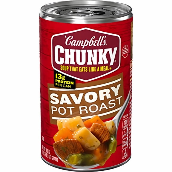 Campbell's Chunky Savory Pot Roast Soup 18.8 oz (Pack of 17)