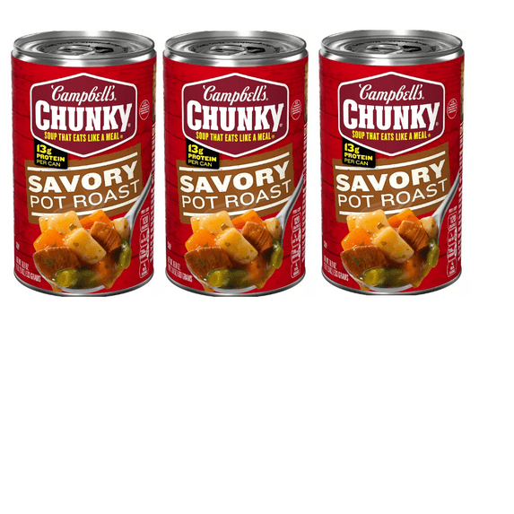 Campbell's Chunky Savory Pot Roast Soup - 18.8oz pack of 3