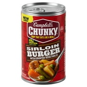 Campbell’s Chunky Sirloin Burger Vegetables Beef Soup, 18.8 oz Can