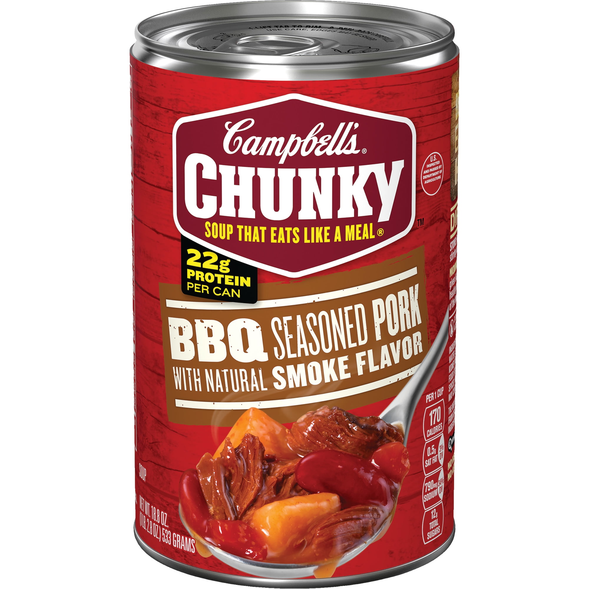 Campbell's Chunky Soup, BBQ Seasoned Pork Soup, 18.8 Ounce Can
