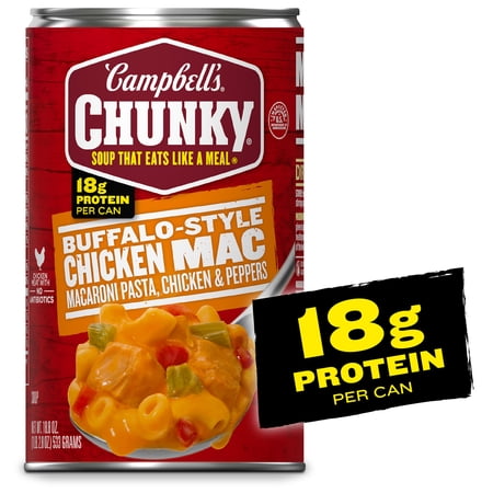 Campbell’s Chunky Buffalo-Style Chicken Mac Soup, 18.8 oz Can