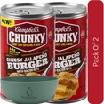 thumbnail image 1 of Campbell’s Chunky Soup, Cheesy Jalapeno Burger with Bacon Bits, 18.8 oz Can with White Bowl by ValueNest, 1 of 16