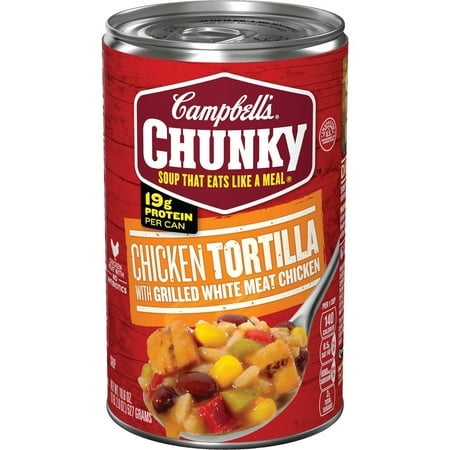 Campbell's Chunky Soup Chicken Tortilla 18.6 oz (Pack of 32)