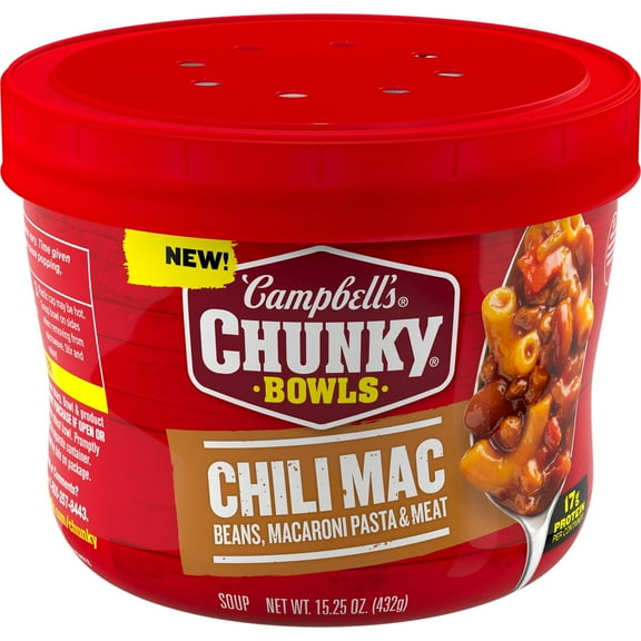 Campbells Chunky Soup, Chili Mac Soup, 15.25 oz, (Pack of 6)