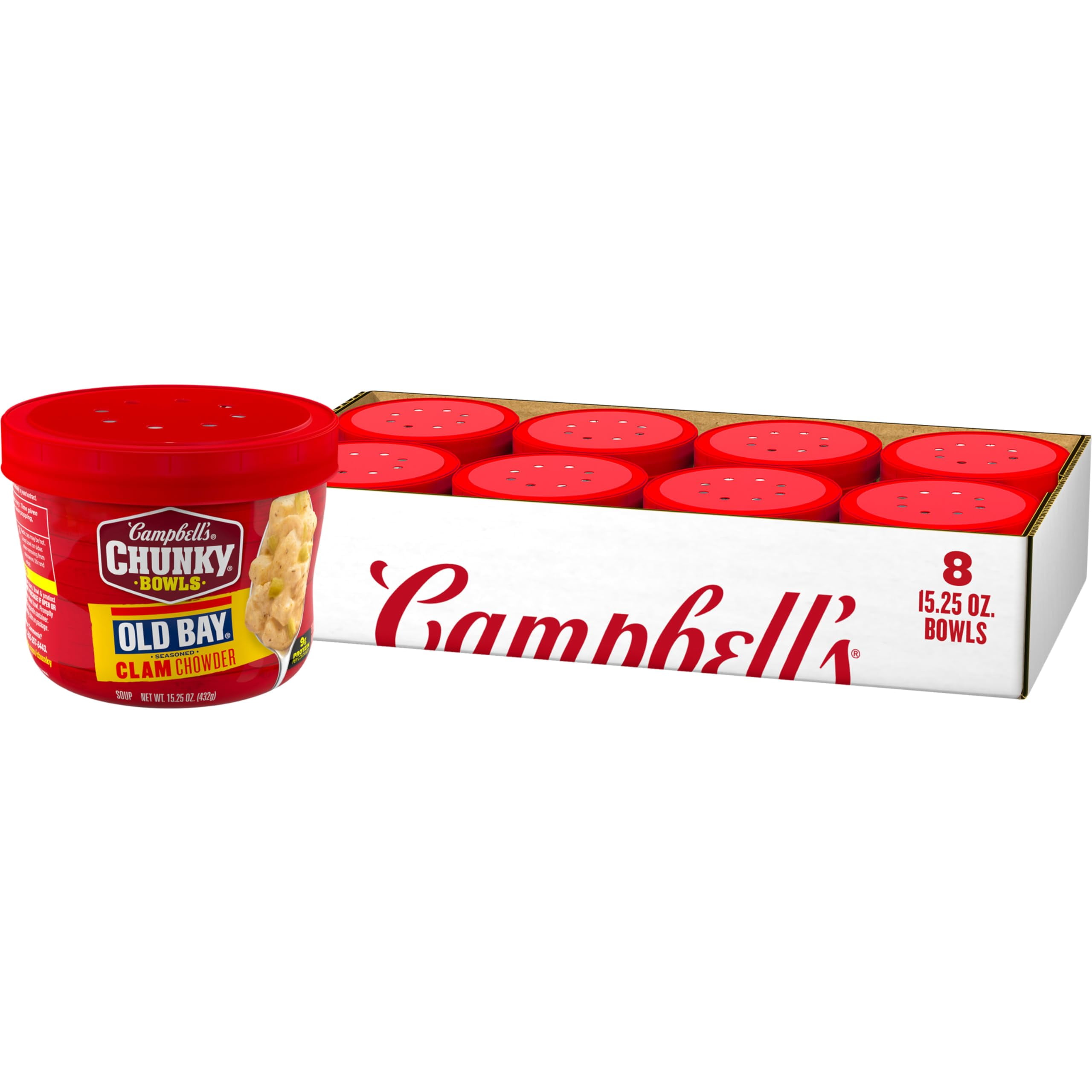 Campbell's Chunky Soup, OLD BAY Seasoned Clam Chowder, 15.25 oz