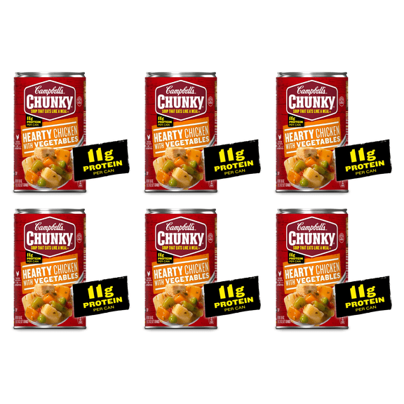 Campbell's Chunky Soup, Ready to Serve Chicken Broccoli Cheese Soup, 18.8 oz Can, (Pack of 6)