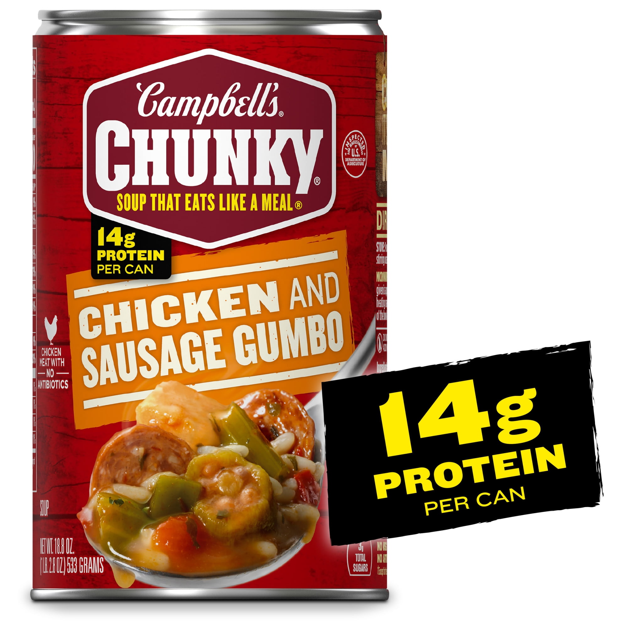 Campbell's Chunky Soup, 18.8 oz Can, Ready to Serve Chicken and