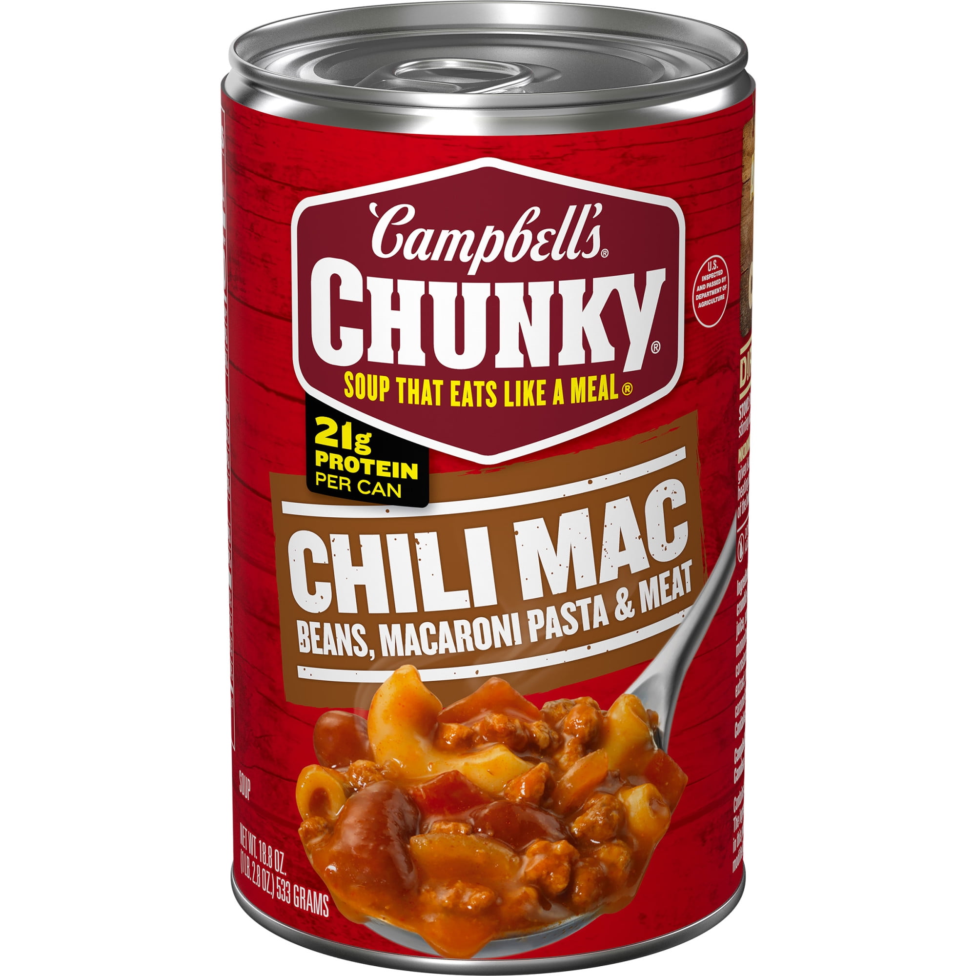 Campbells Chunky Chili Mac Soup, 18.8 oz Can