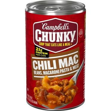 Campbell’s Chunky Chili Mac Soup, 18.8 oz Can