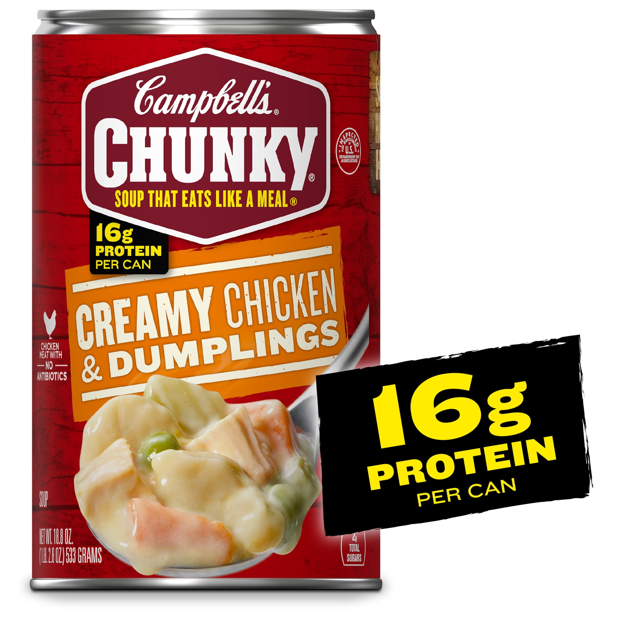 Chunky, Soup, 18.8 oz Can, Creamy Chicken and Dumplings - Walmart.com