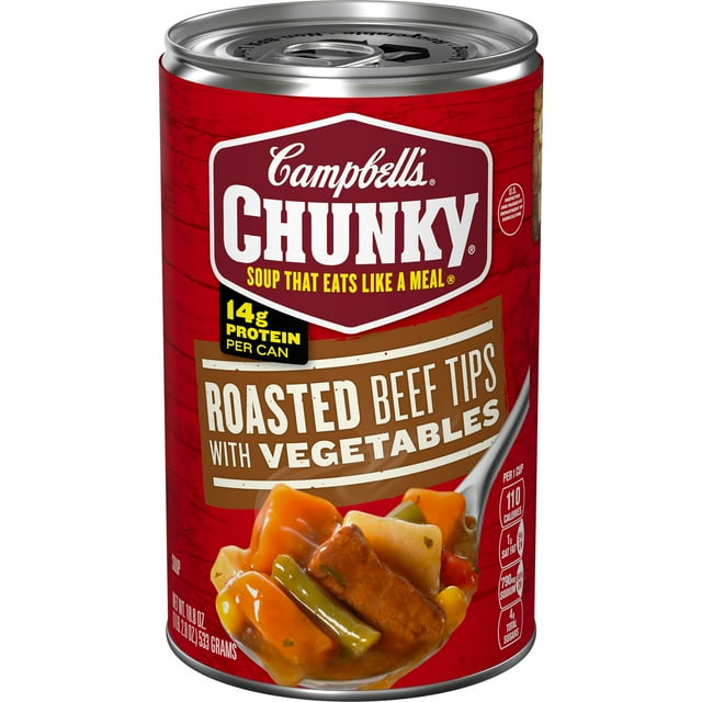 Campbell’s Chunky Soup, Ready to Serve Roast Beef Tips with Vegetables