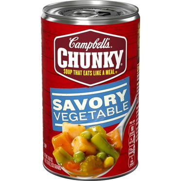 Campbell’s Chunky Soup, Ready to Serve Savory Vegetable Soup, 18.8 oz Can