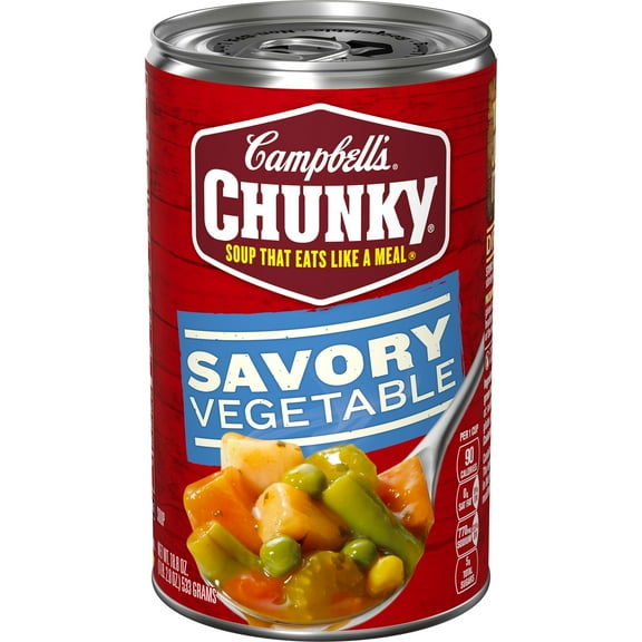 Campbell’s Chunky Soup, Ready to Serve Savory Vegetable Soup, 18.8 oz Can