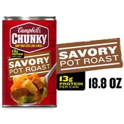 Campbell’s Chunky Soup, Savory Pot Roast Soup, 18.8 oz Can