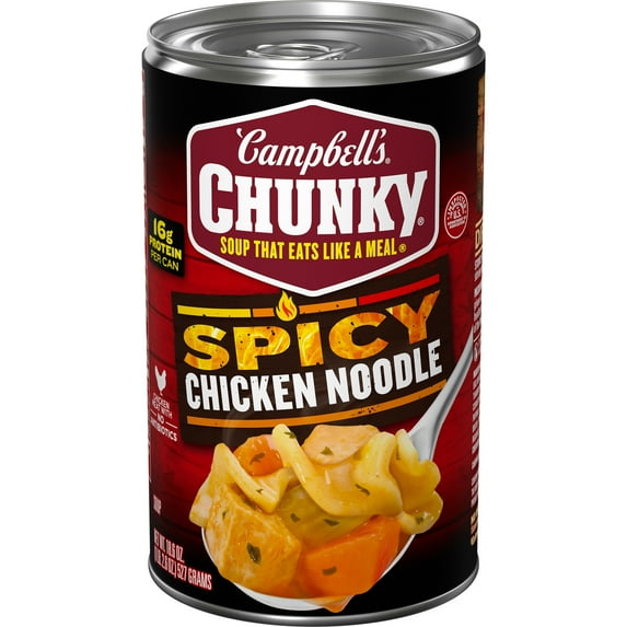Campbell's Chunky Soup, Spicy Chicken Noodle Soup, 18.6 oz Can