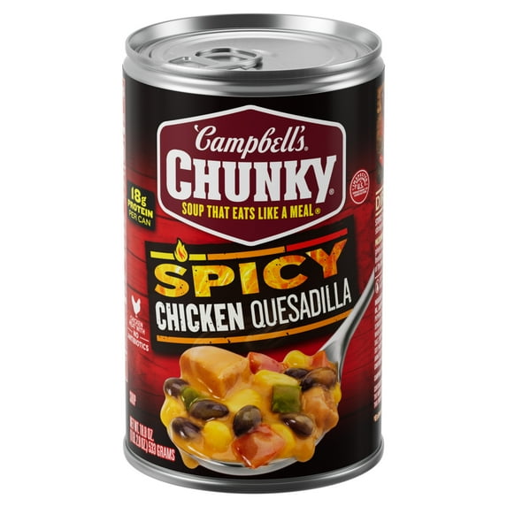 Campbell's Chunky Soup, Spicy Chicken Quesadilla Soup, 18.8 oz Can