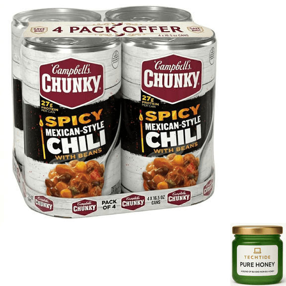 Campbells Chunky Spicy Mexican-Style Chili with Beans, 16.5 oz