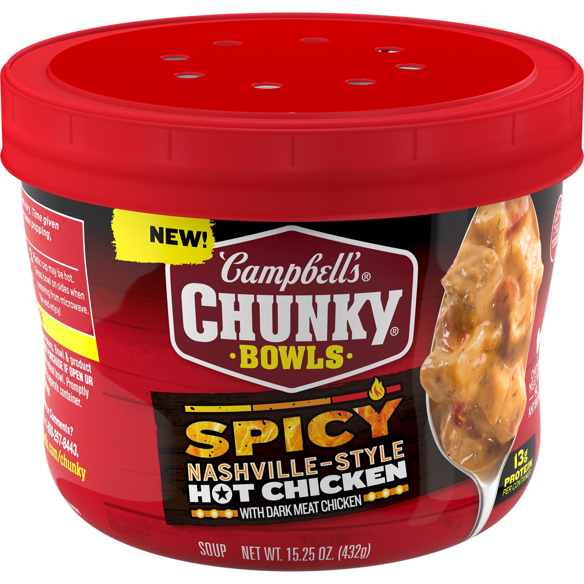 Campbell's Chunky Spicy Nashville-Style Hot Chicken Soup, 15.25 oz
