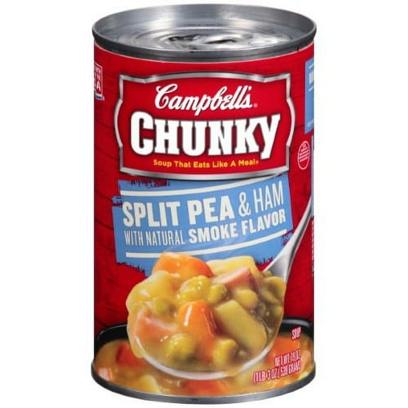 Campbell's Chunky Split Pea with Ham Soup (Pack of 8)