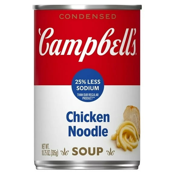 Campbell’s Condensed 25% Less Sodium Chicken Noodle Soup 10.75 oz (Pack of 32)