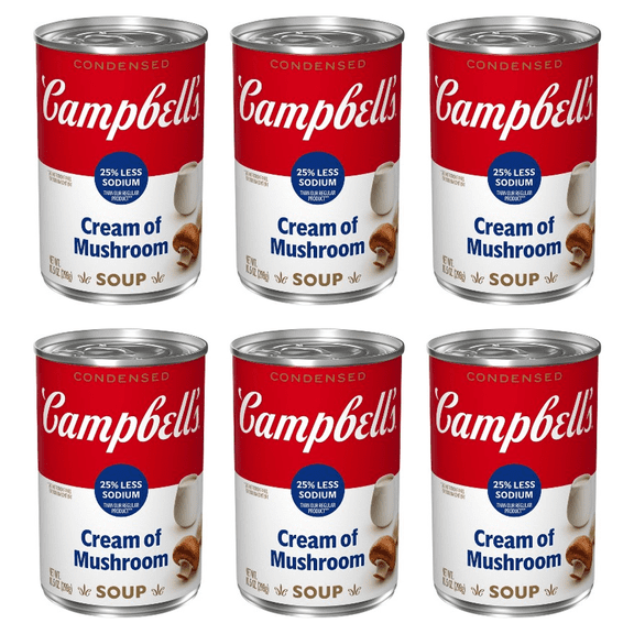 Campbell's Condensed Heart Healthy Cream of Mushroom Soup 50% Less Fat ...