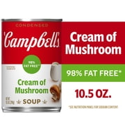 Campbell's Condensed 98% Fat Free Cream of Mushroom Soup, 10.5 oz Can
